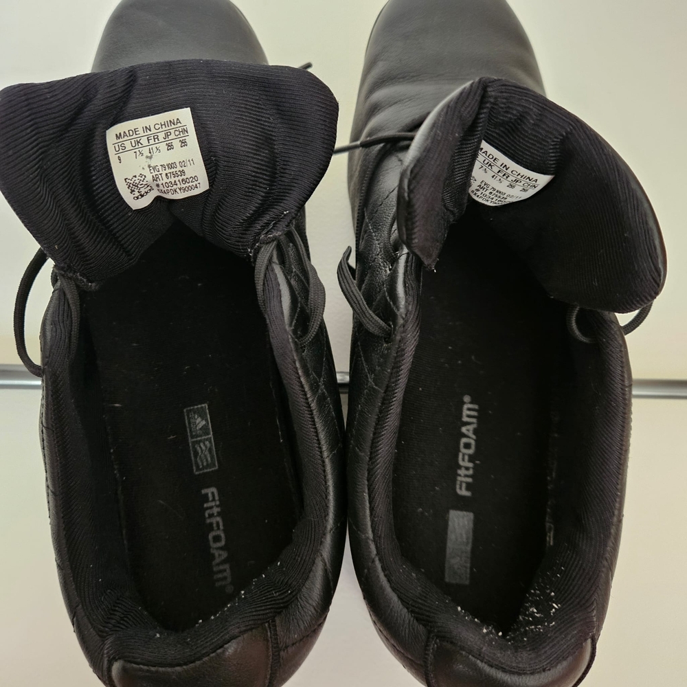 🏌‍♀️Adidas Traxion Black Quilted Golf Shoes - Picture 11 of 13